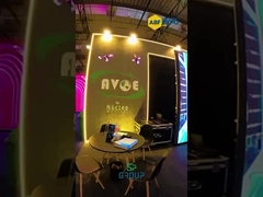 P3.91 3840Hz Exibição LED de aluguel ao ar livre tela curva a cores inteiras 500x500mm