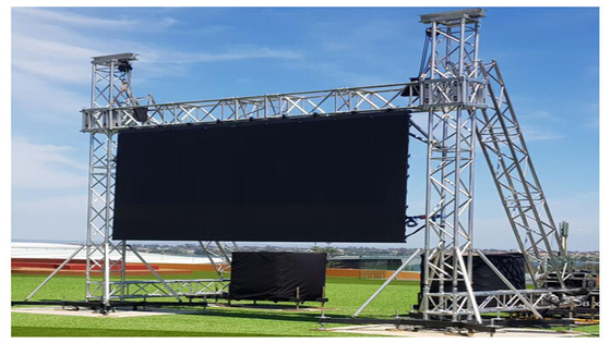 1R1G1B Stage Background LED Display IP40 P3.91 Rental Cabinet