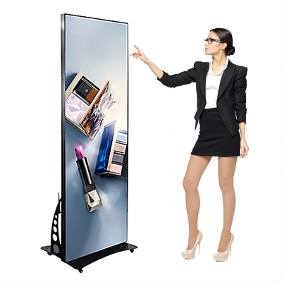 P2 P2.5 P3 LED Poster Display para lojas Aeroportos Hotéis e Shopping Malls